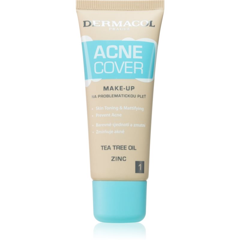 Dermacol Acne Cover machiaj calmant cu ulei din arbore de ceai culoare No.1 30 ml