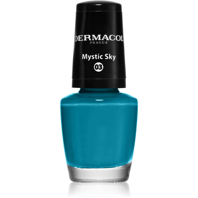 Dermacol Mini lac de unghii culoare 03 Mystic Sky 5 ml