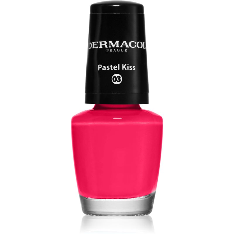 Dermacol Mini lac de unghii culoare 03 Pastel Kiss 5 ml