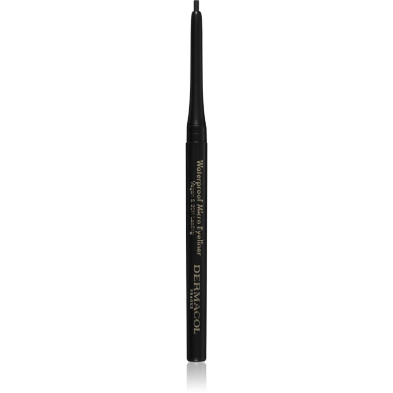 Dermacol Micro Eyeliner Waterproof creion dermatograf waterproof culoare 01 Black 0,35 g