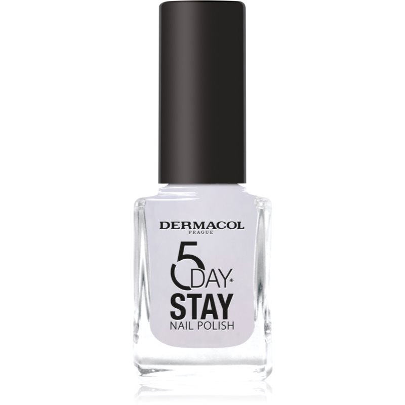 Dermacol 5 Day Stay lac de unghii cu rezistenta indelungata culoare 59 Mermaid White 11 ml