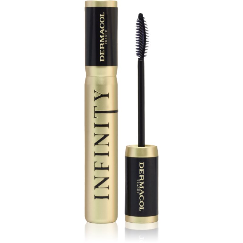 Dermacol Infinity mascara pentru alungire pentru volum de lunga durata culoare Hyperblack 6 ml