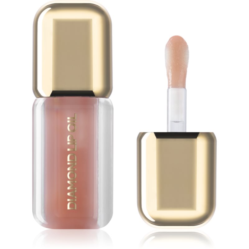 Dermacol Diamond Lip Oil ulei nuanțator pentru buze cu efect de crestere culoare 04 Vanilla Bliss 4 ml