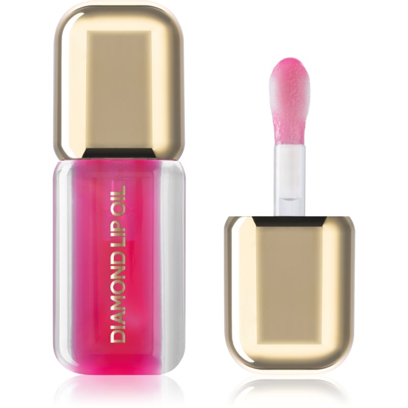 Dermacol Diamond Lip Oil ulei nuanțator pentru buze cu efect de crestere culoare 05 Rose Flame 4 ml