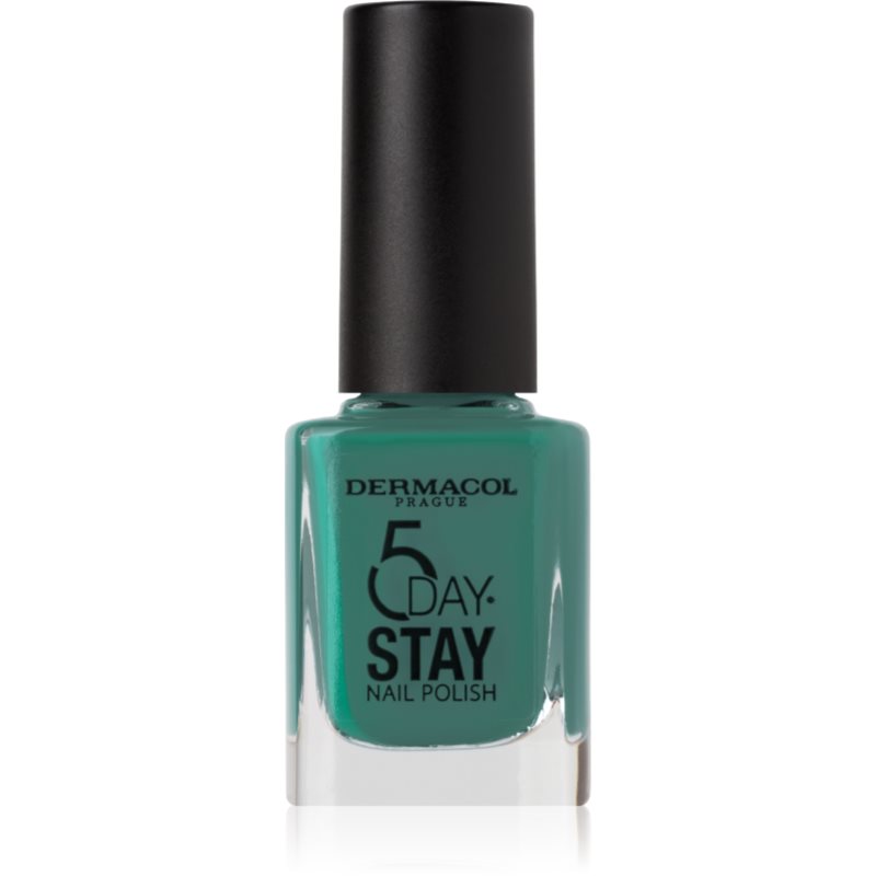 Dermacol 5 Day Stay lac de unghii cu rezistenta indelungata culoare 66 Emerald 11 ml