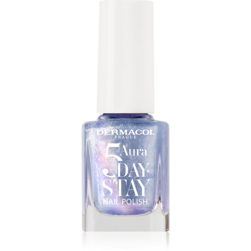 Dermacol 5 Day Stay Aura lac de unghii cu rezistenta indelungata stralucire de perla culoare 71 Ocean Mist 11 ml