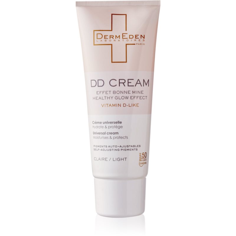 DermEden DD Cream SPF 50 crema de fata cu efect de protectie culoare Light 50 ml
