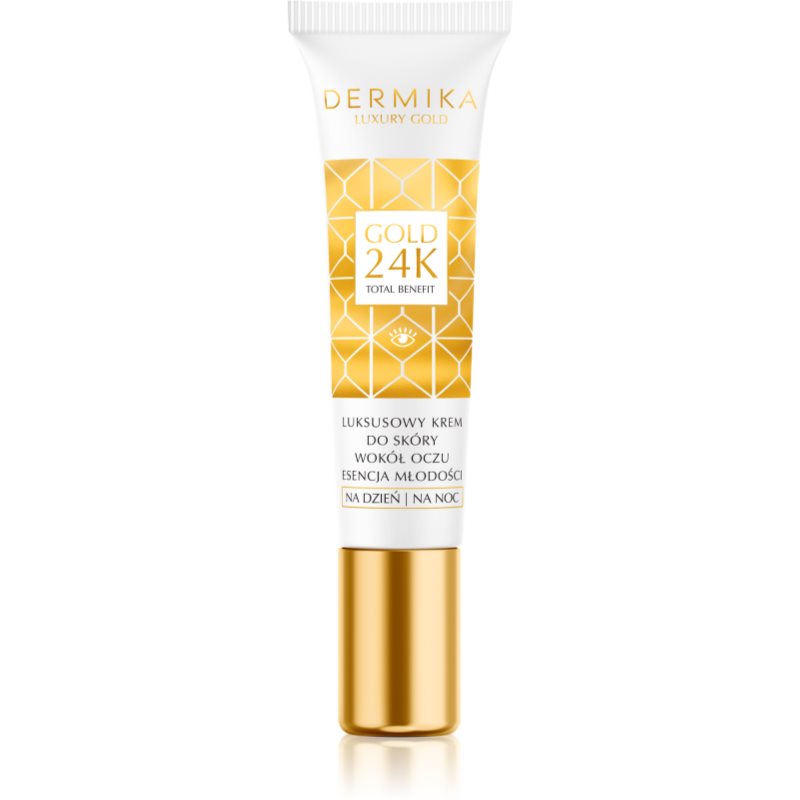 Dermika Luxury Gold crema pentru reintinerire zona ochilor 15 ml