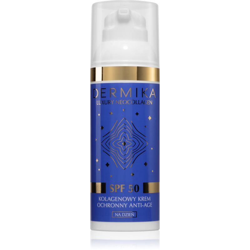Dermika Luxury Neocollagen SPF 50 crema pentru fata cu efect de intinerire cu colagen 50 ml