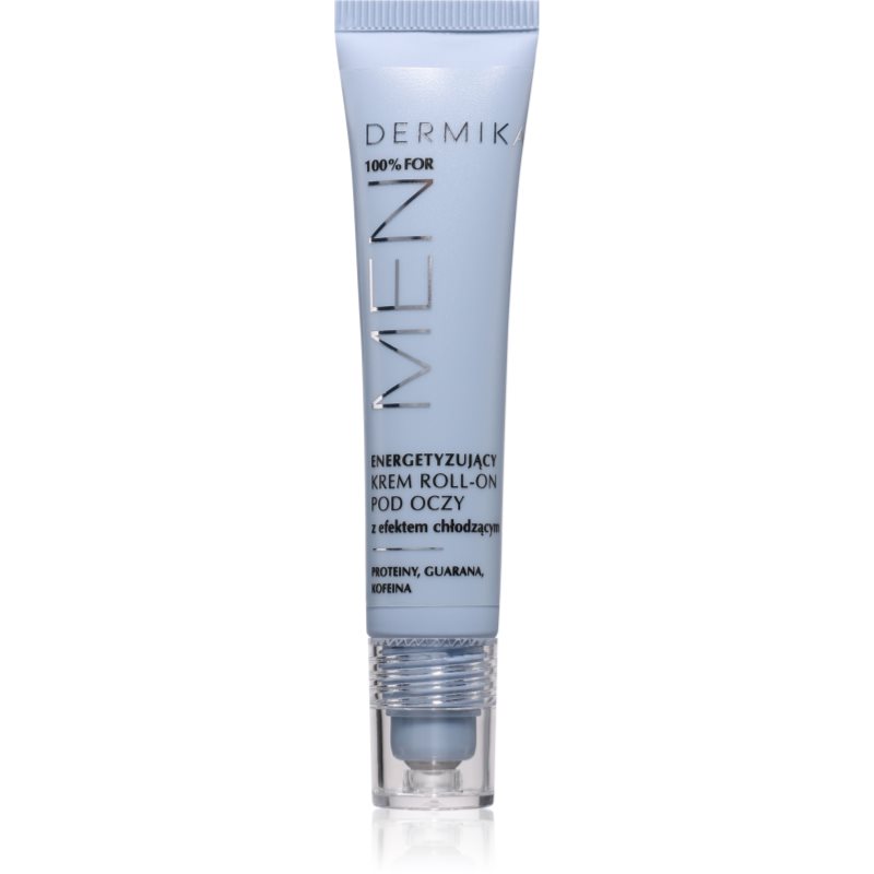 Dermika 100% for Men Roll-on pentru ochi racoritor pentru barbati 15 ml