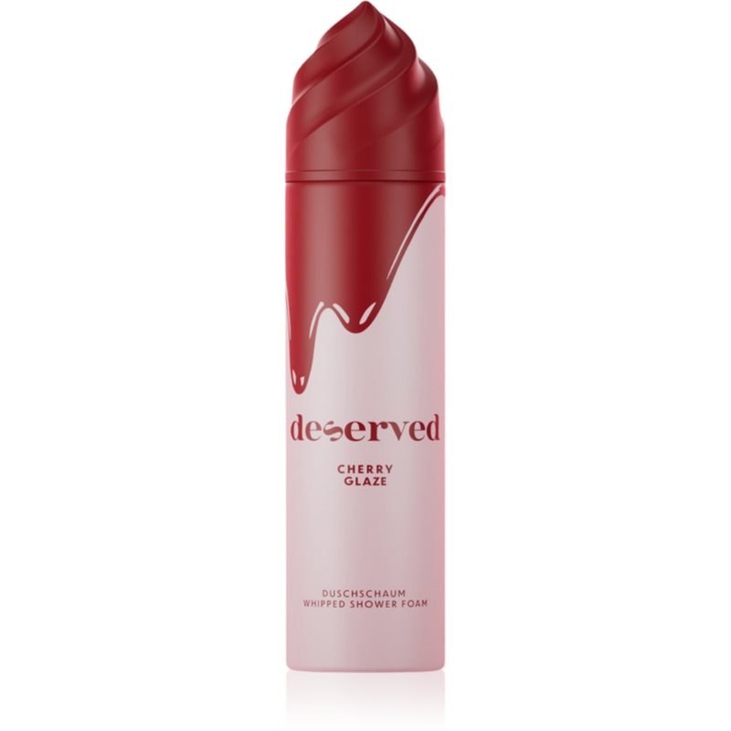 DESERVED Whipped Shower Foam Cherry Glaze spumă pentru duș pentru corp 250 ml