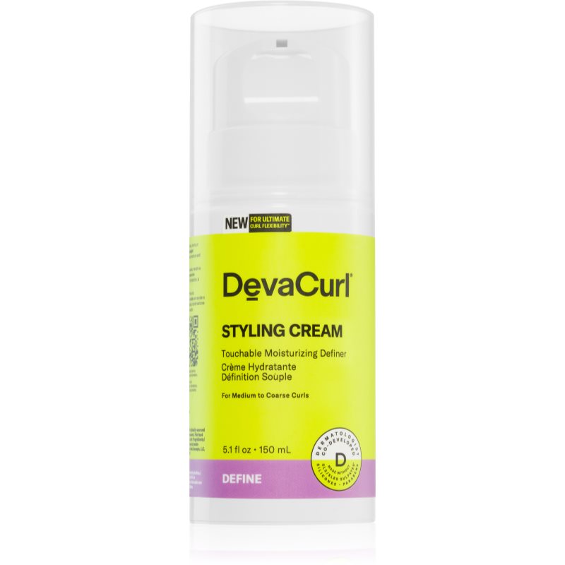 DevaCurl Styling Cream cremă hidratantă de coafat pentru par ondulat si cret 150 ml