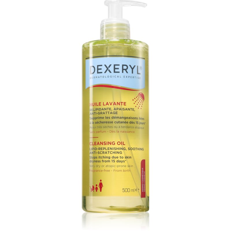 Dexeryl Cleansing oil ulei de curățare blând pentru piele foarte sensibila sau cu dermatita atopica 500 ml