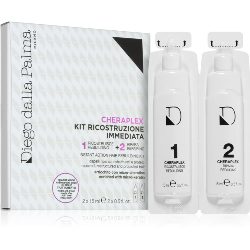 Diego dalla Palma Cheraplex Instant Action Hair Rebuilding Kit tratament bifazic pentru păr 2x15 ml