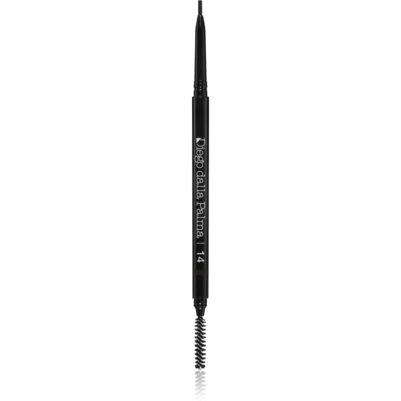 Diego dalla Palma High Precision Brow creion pentru sprâncene rezistent la apă pentru un efect de lunga durata culoare 14 CARBON BLACK 0,09 g