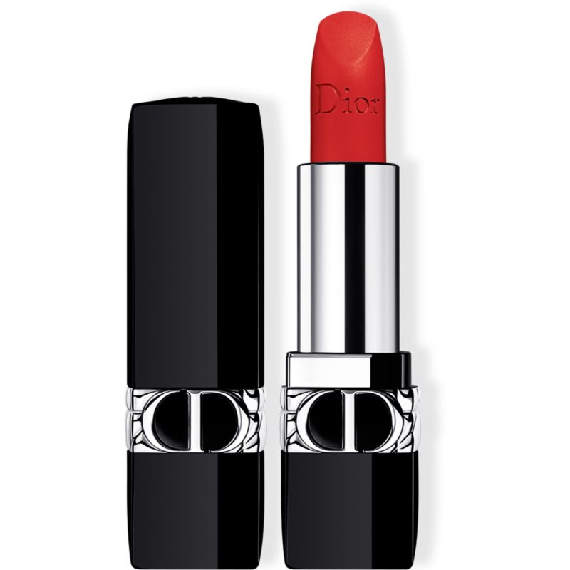 DIOR Rouge Dior ruj cu persistenta indelungata reincarcabil culoare 888 Strong Red Matte 3,5 g