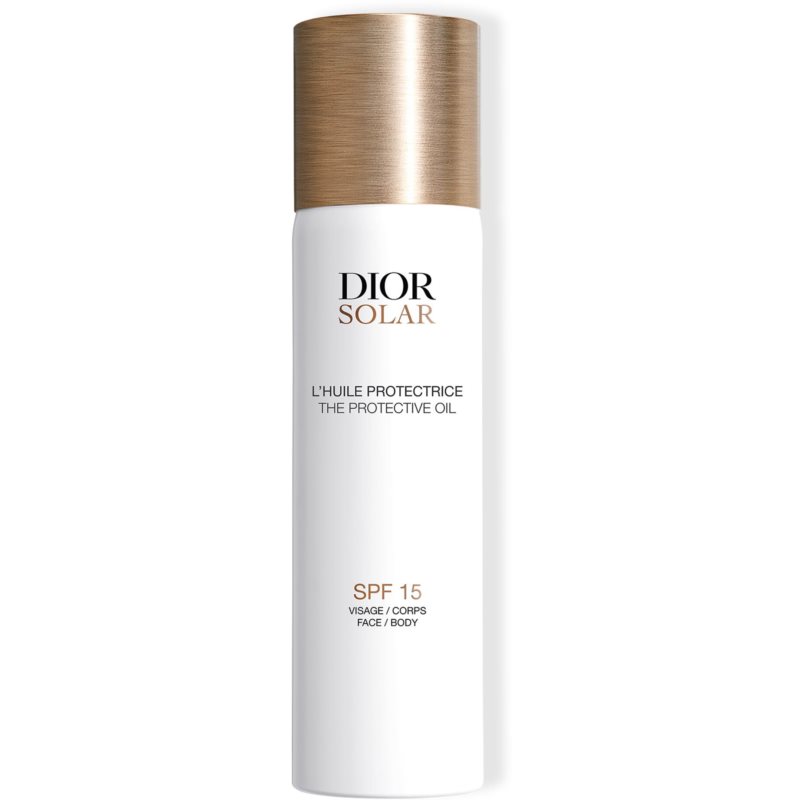 DIOR Dior Solar The Protective Face and Body Oil ulei spray pentru bronzare SPF 15 125 ml
