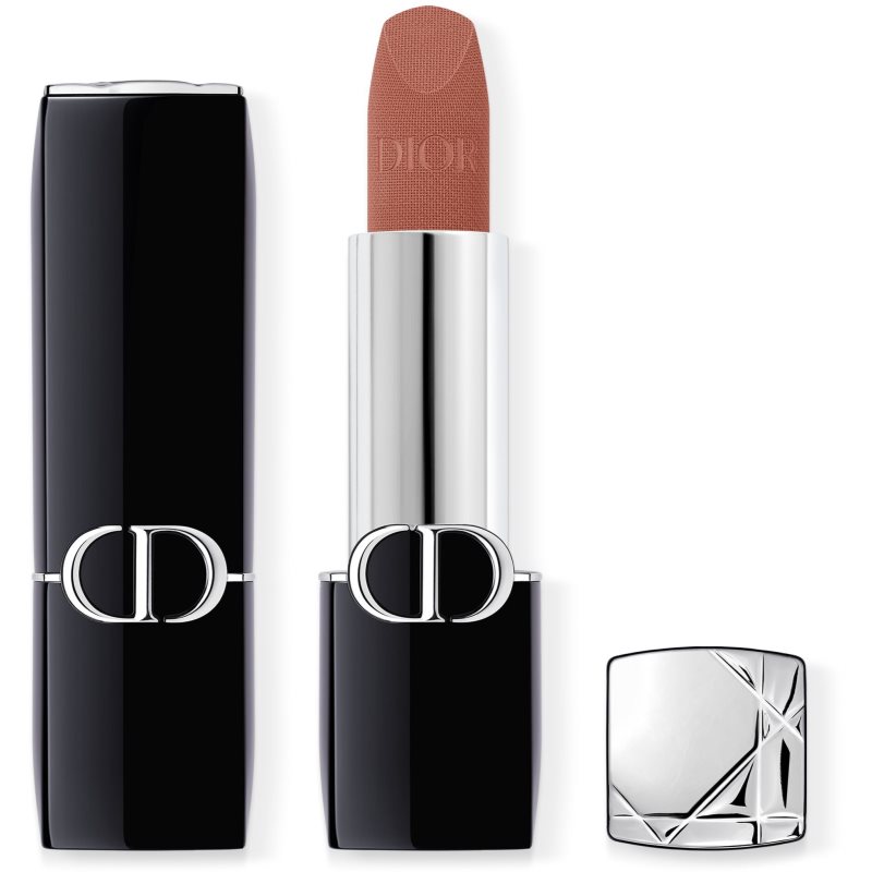 DIOR Rouge Dior ruj cu persistenta indelungata reincarcabil culoare 300 Nude Style Velvet 3,5 g