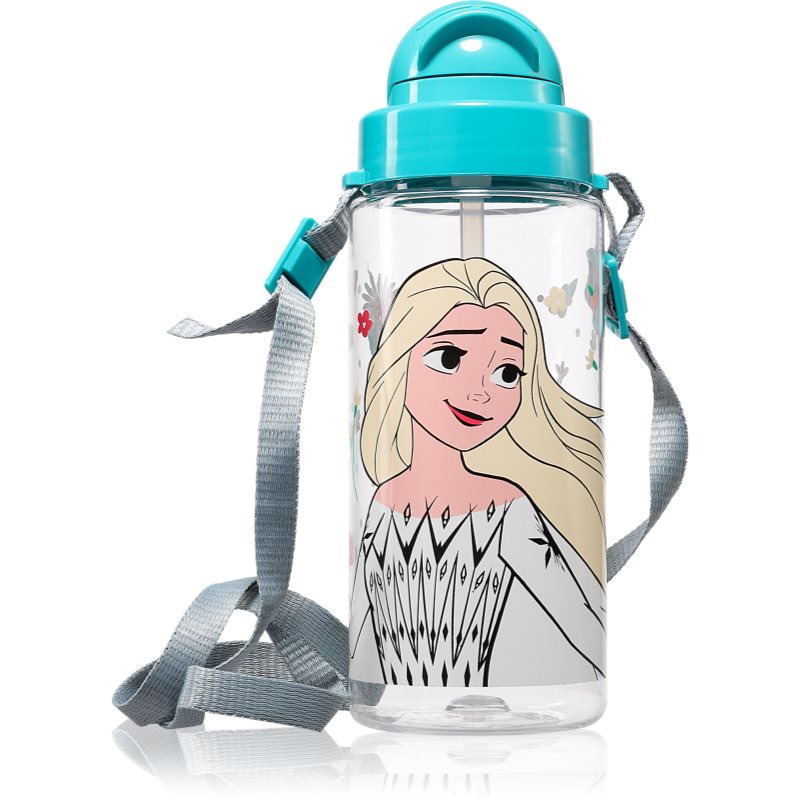 Disney Frozen Tritan Bottle With Strap sticlă pentru apă pentru copii 500 ml