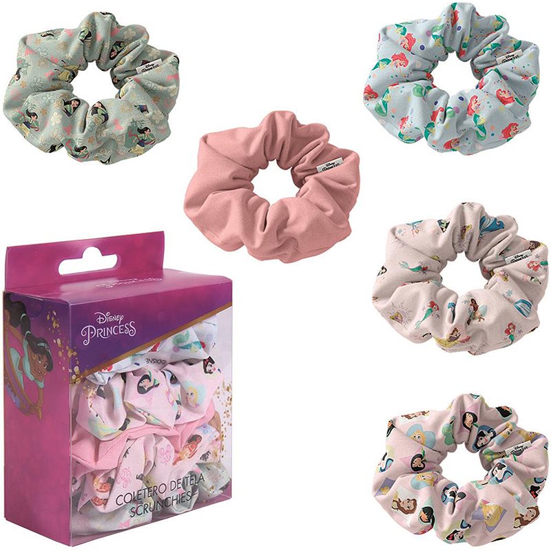 Disney Princess Scrunchies inel de par invizibil pentru copii 5 buc