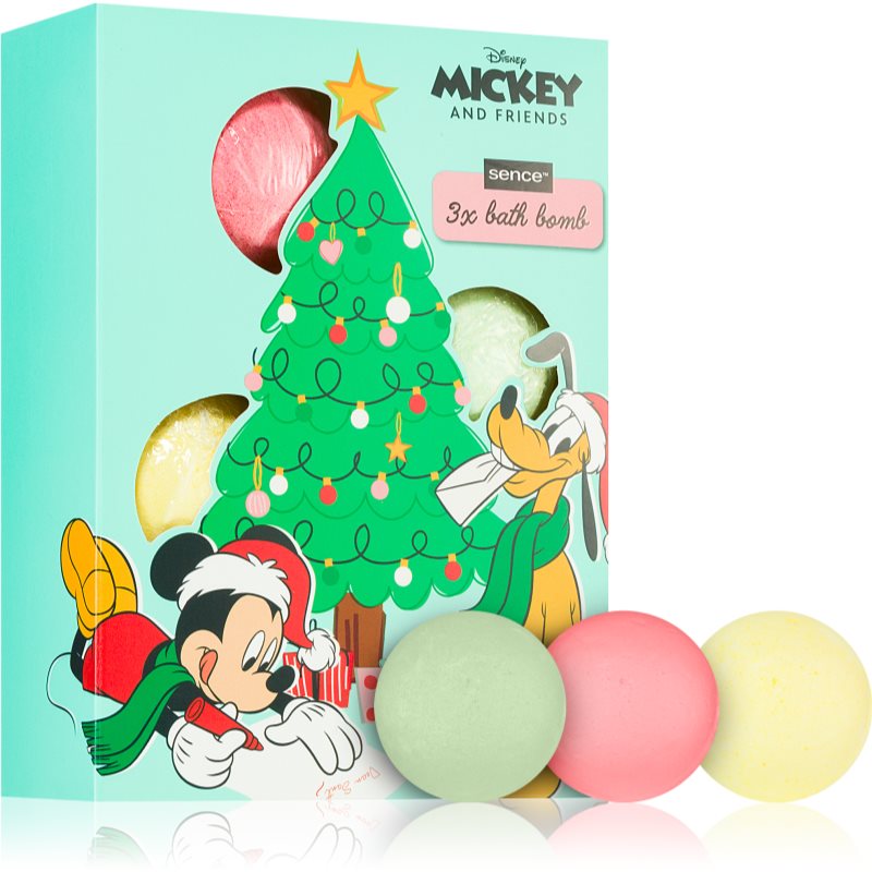 Disney Mickey&Friends 3 Bath Bombs bombă de baie pentru copii 3x50 g