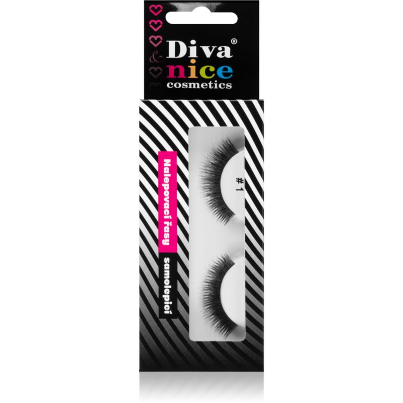 Diva & Nice Cosmetics Accessories gene false din par natural No. 1 1 buc