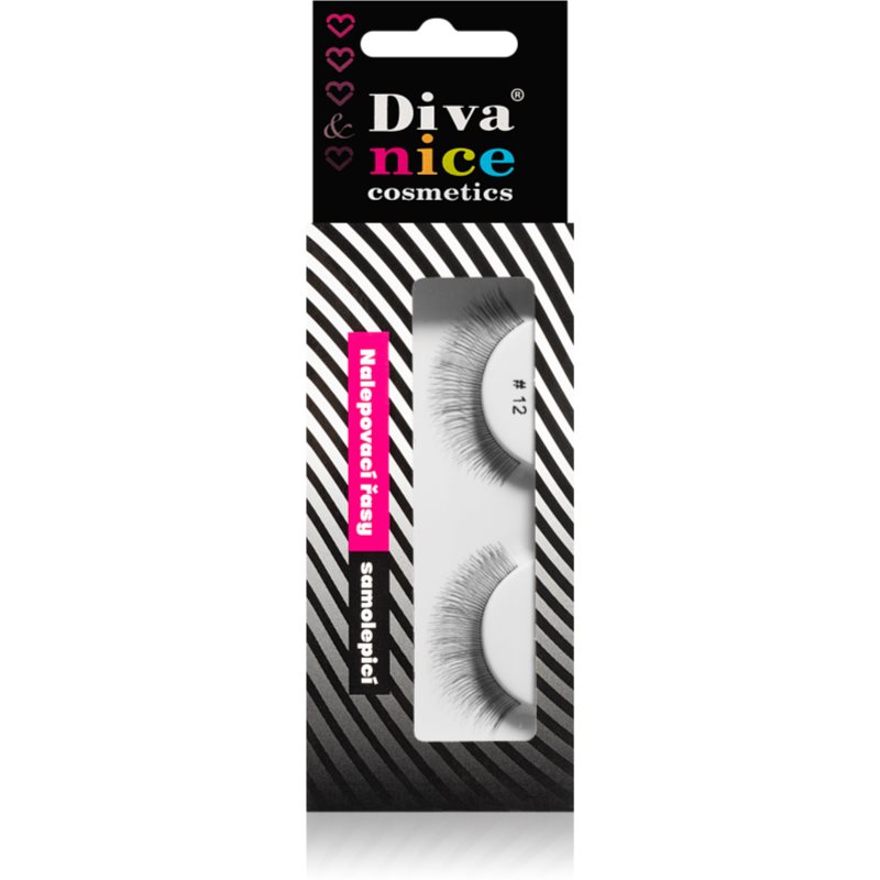 Diva & Nice Cosmetics Accessories Lashes gene false din par natural No. 12 1 buc