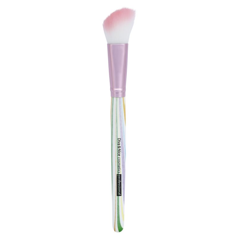 Diva & Nice Cosmetics Accessories Brush pensula pentru aplicare fard obraz MAX 519/02 1 buc