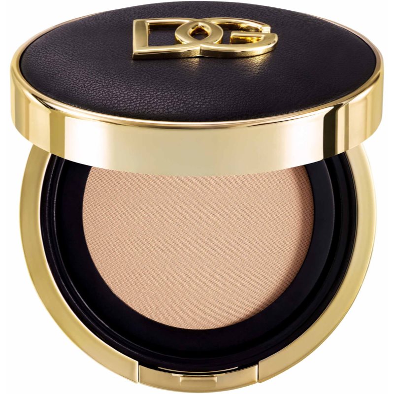 Dolce&Gabbana Fresh Rose Glow Cushion fond de ten iluminator și hidratant SPF 50+ culoare 4N 15 g Dolce&Gabbana Fresh Rose Glow Cushion fond de ten iluminator și hidratant SPF 50+ culoare 4N 15 g