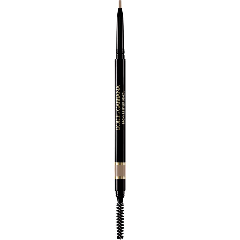 Dolce&Gabbana Classic Brow Restyler Pencil creion pentru sprancene cu pensula culoare 01 Honey Blonde - Neutral Ash Beige 0.09 g