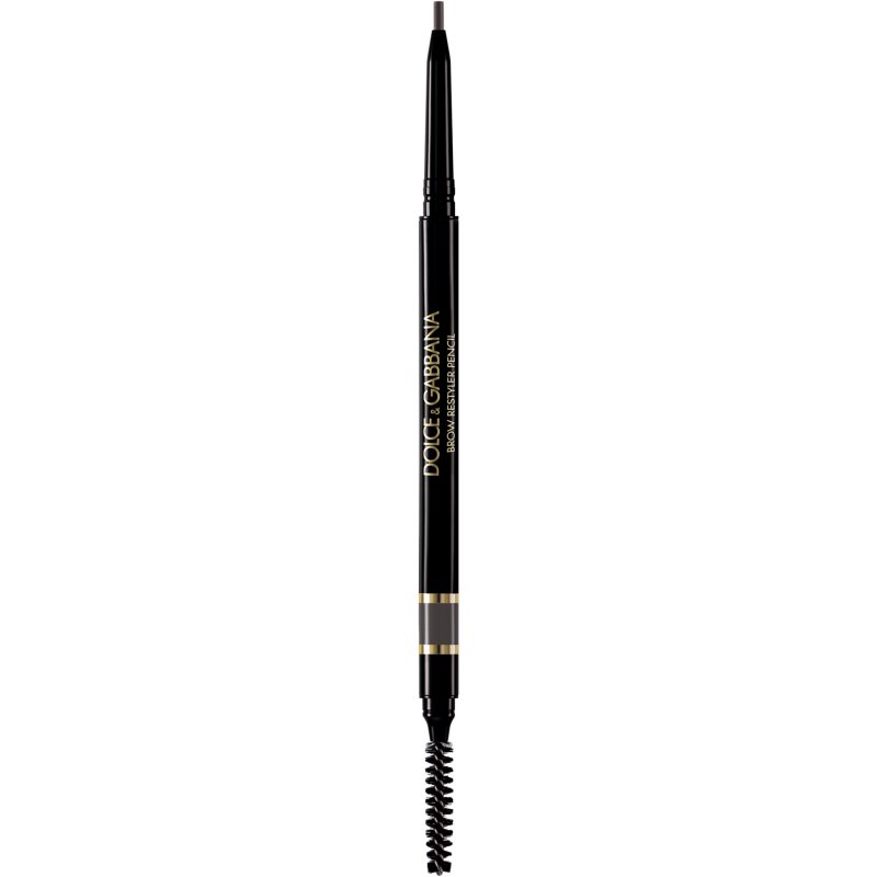 Dolce&amp;Gabbana Classic Brow Restyler Pencil creion pentru sprancene cu pensula culoare 05 Soft Brown Black - Cool Medium Grey Brown 0.09 g