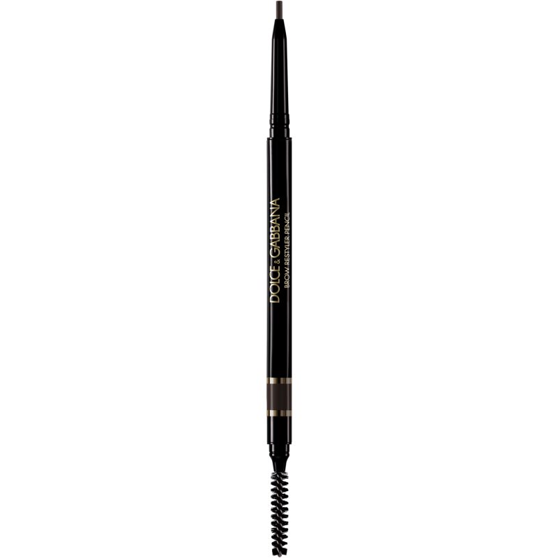 Dolce&Gabbana Classic Brow Restyler Pencil creion pentru sprancene cu pensula culoare 06 Naturally Black - Warm Black Brown 0.09 g Dolce&Gabbana Classic Brow Restyler Pencil creion pentru sprancene cu pensula culoare 06 Naturally Black - Warm Black Brown 0.09 g