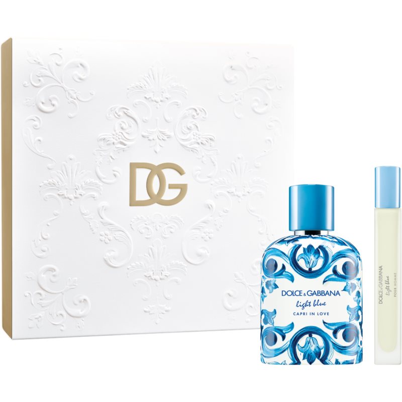 Dolce&Gabbana Light Blue Capri In Love Pour Homme Gift Set set cadou pentru bărbați