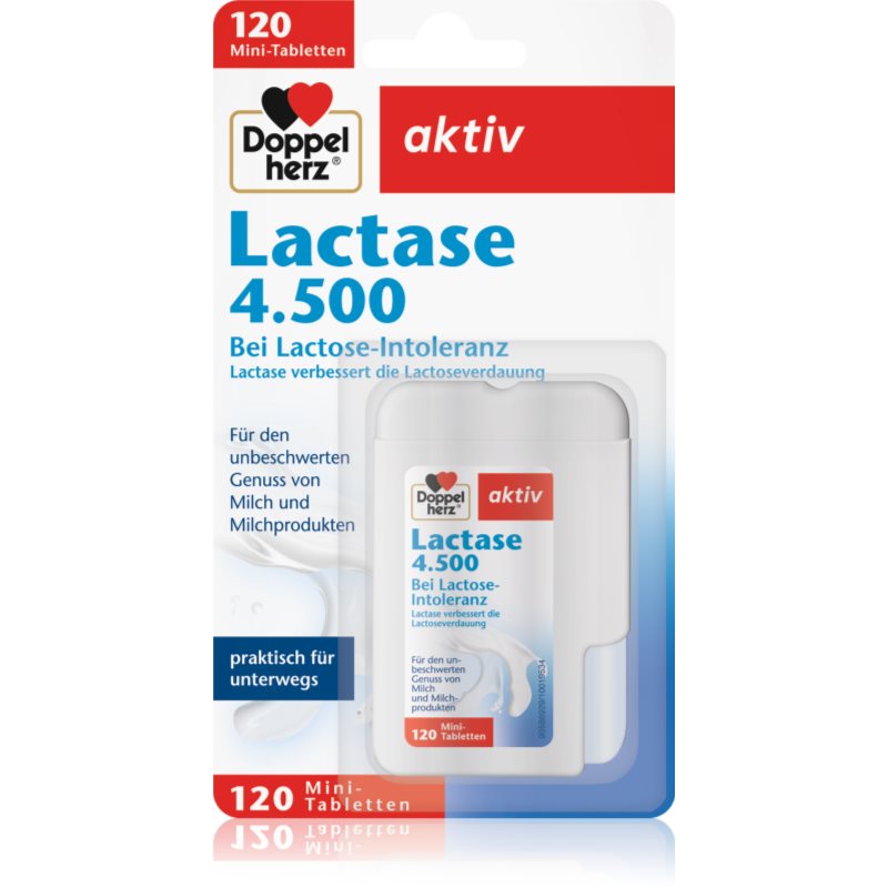 Doppelherz Lactase 4500 Verdauungsenzyme in Tablettenform 120 TABL