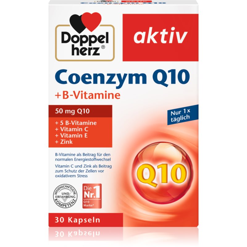 Doppelherz Coenzym Q10 + B-Vitamine Kapseln zur Unterstützung des Energiestoffwechsels 30 KAP
