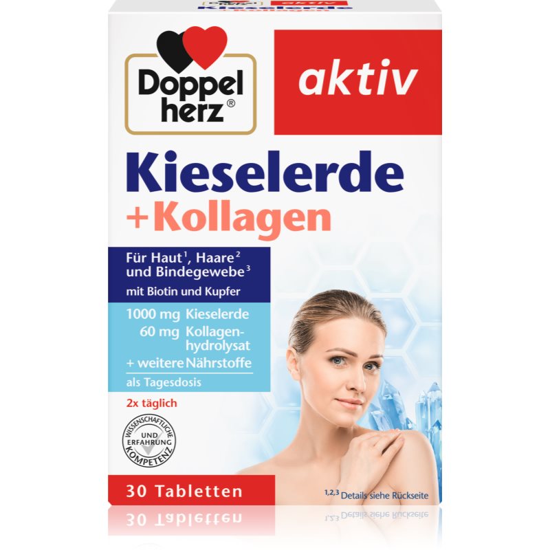 Doppelherz Kieselerde + Kollagen Tabletten für Haare, Nägel und Haut 70 g