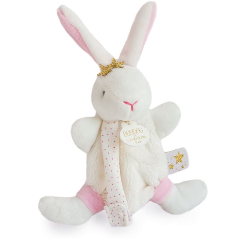 Doudou Gift Set Bunny With Pacifier set cadou pentru nou-nascuti si copii Pink 1 buc