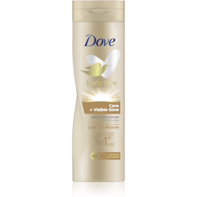 Dove Body Love lotiune autobronzanta pentru corp culoare Light to Medium 250 ml