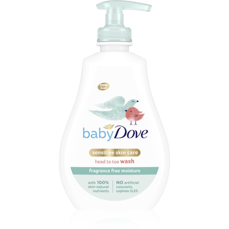 Dove Baby Sensitive Moisture gel de curățare pentru corp si par 400 ml