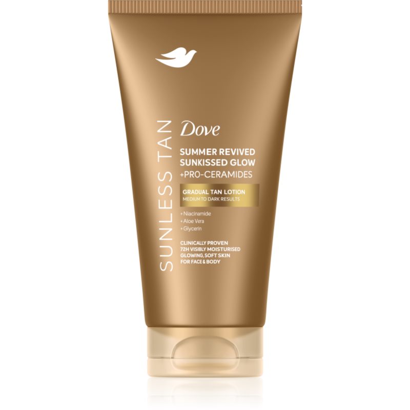 Dove Sunless Tan lotiune autobronzanta culoare Dark 75 ml