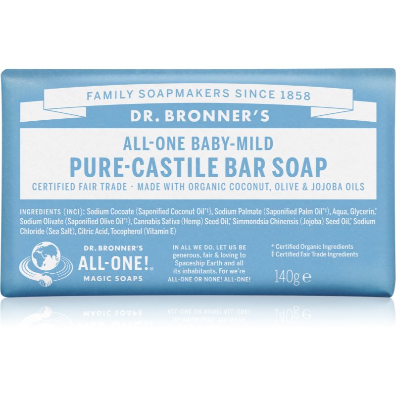 Dr. Bronner’s Baby-Mild săpun solid fara parfum 140 g