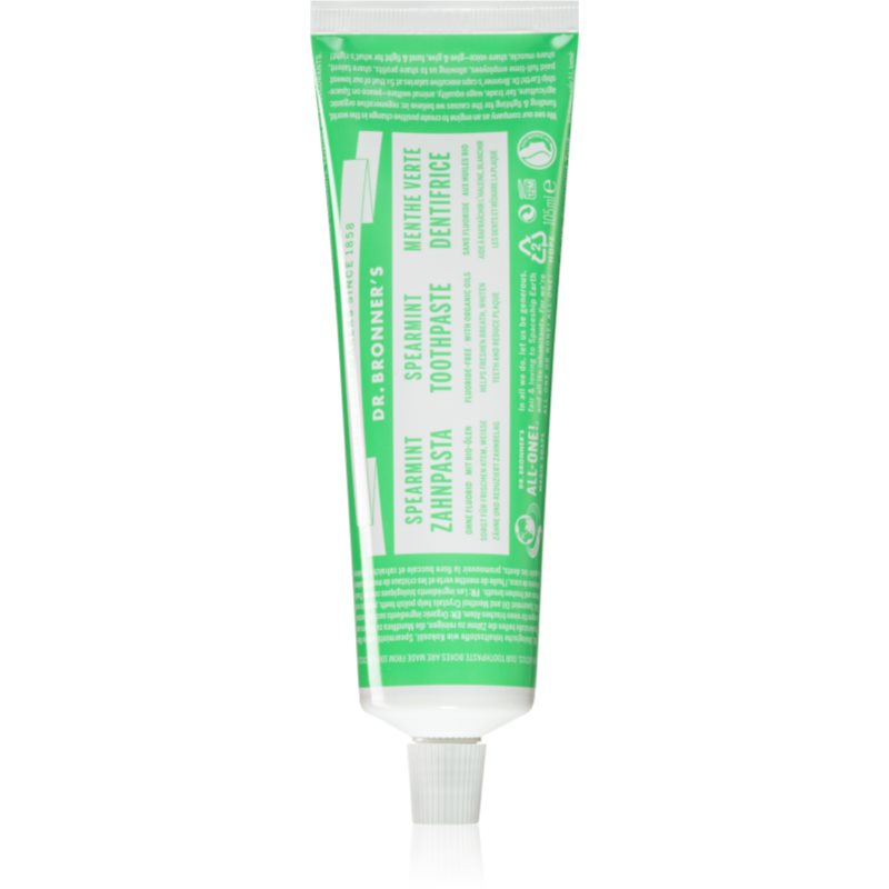 Dr. Bronner’s Spearmint pastă de dinți fără fluor 105 ml