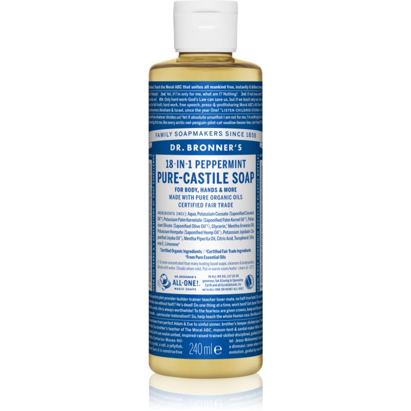 Dr. Bronner’s Peppermint săpun lichid universal 240 ml