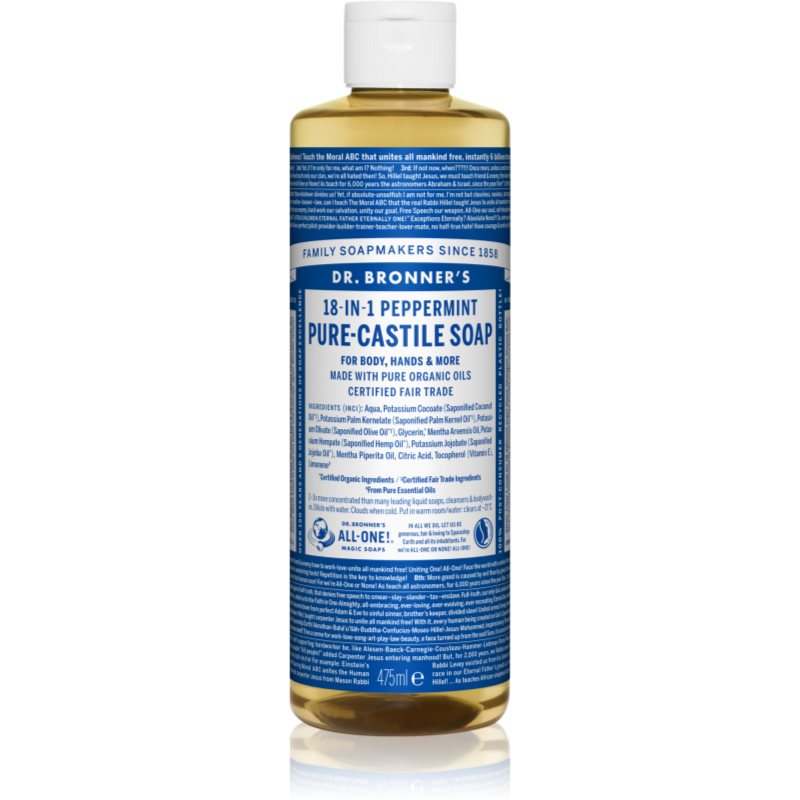 Dr. Bronner’s Peppermint săpun lichid universal 475 ml