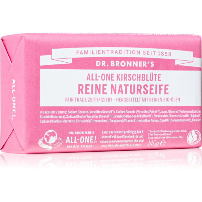 Dr. Bronner’s Cherry Blossom Pure Castile Soap Bar săpun solid 140 g