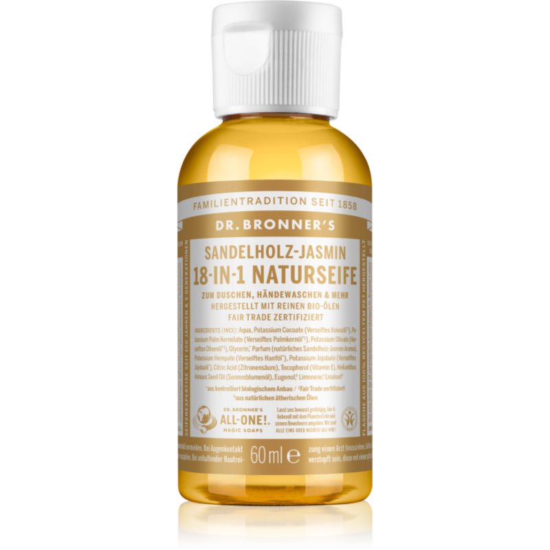 Dr. Bronner’s Sandalwood & Jasmine săpun lichid universal 60 ml