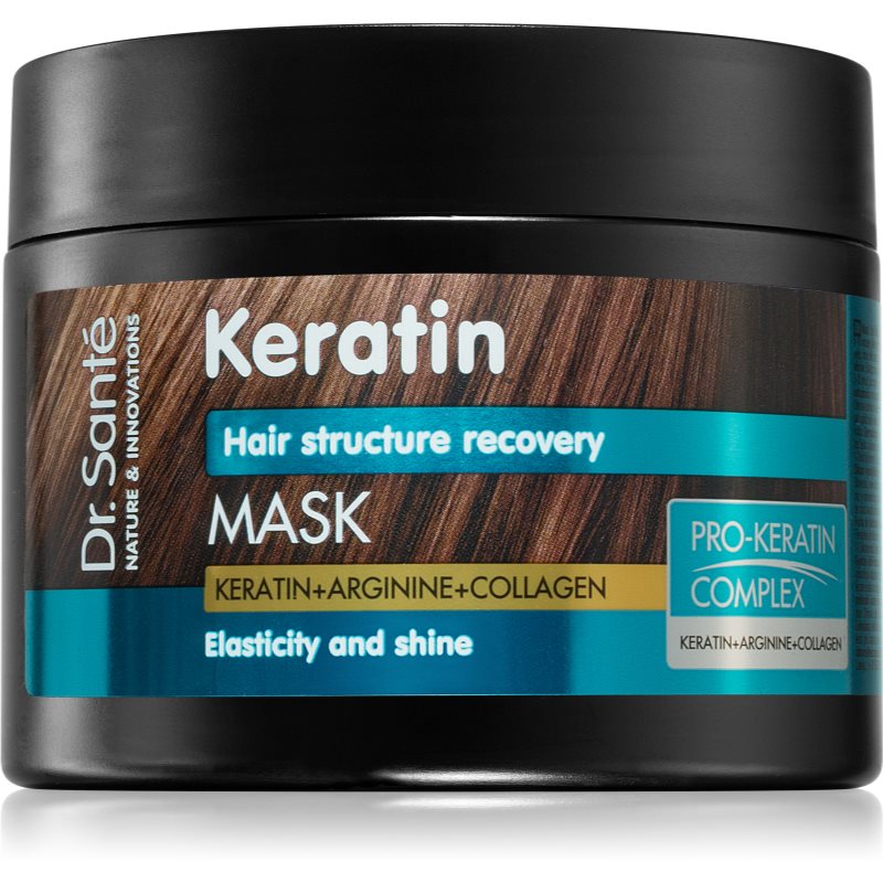 Dr. Santé Keratin masca hranitoare si regeneratoare pentru parul fragil , lipsit de stralucire 300 ml