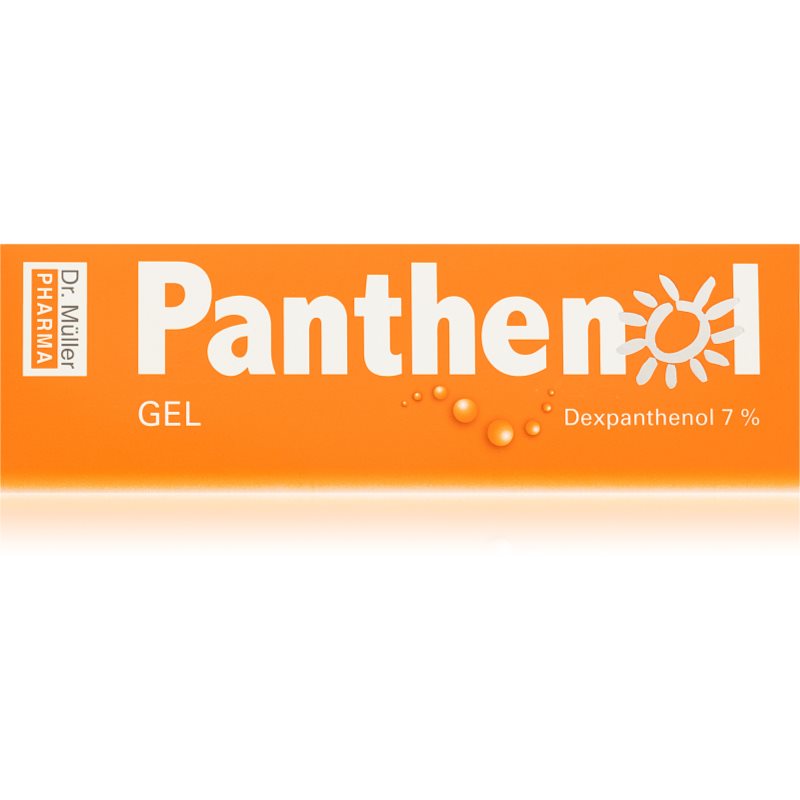 Dr. Müller Panthenol gel 7% gel calmant dupa expunere la soare pentru piele iritata 100 ml