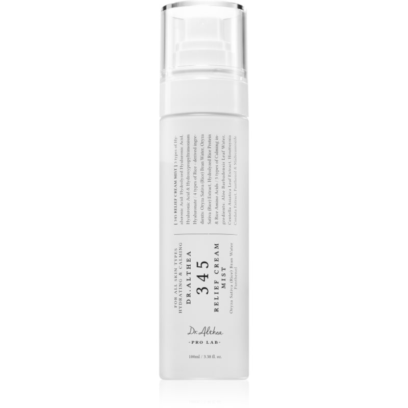 Dr. Althea 345 Relief Cream Mist Toner cu hidratare si hranire cu efect calmant 100 ml