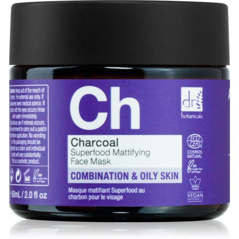 Dr Botanicals Charcoal mască pentru față 60 ml